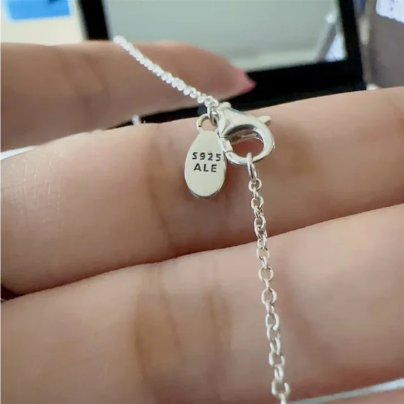 Pandora Silver Heart and Butterfly Necklace - Picture 4 of 10